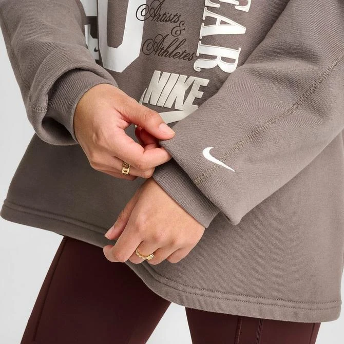 NIKE Women's Nike Sportswear Oversized French Terry Crewneck Sweatshirt 6
