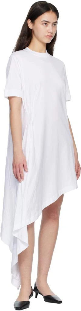 Loulou de Saison White IGARI Asymmetric T-shirt Midi Dress 4