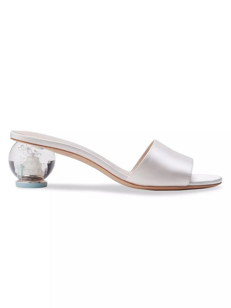Kate Spade Love Satin Sculptural-Heel Mules 1