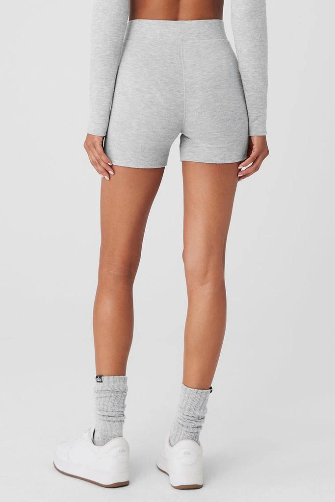 Alo Alolux High-Waist Me Time Short - Athletic Heather Grey 3