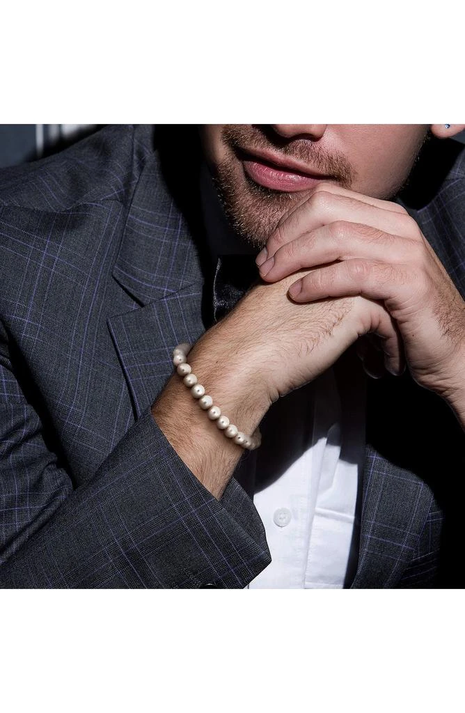 DELMAR Men's Cultured Freshwater Pearl Bracelet 4