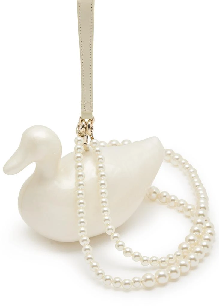 Simone Rocha Duck pearlescent acrylic cross-body bag 3