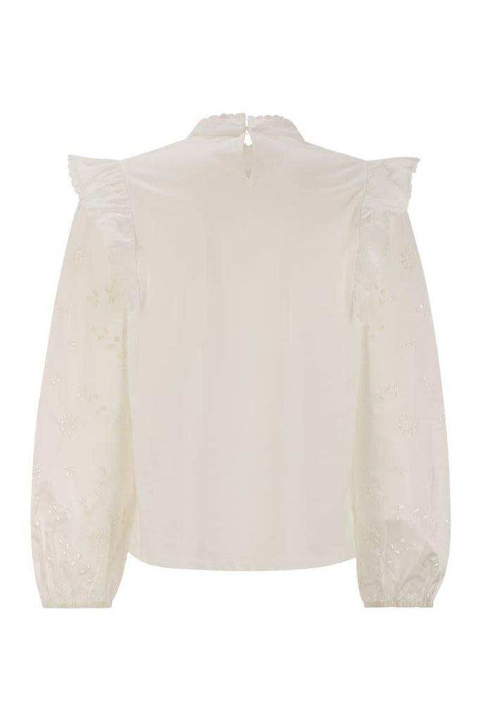 Weekend Max Mara Weekend Max Mara Taddeo - Cotton Poplin And Jersey Top