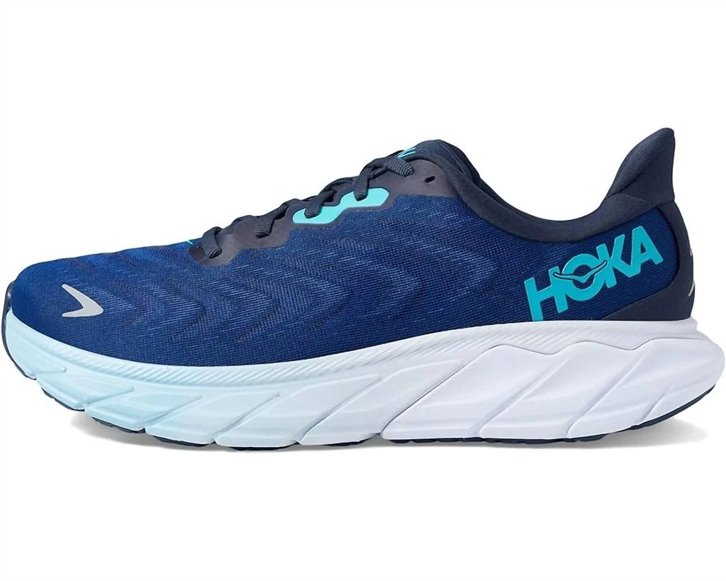 Hoka One One Men's Arahi 6 Wide Running Shoes In Outer Space/bellwether Blue 2