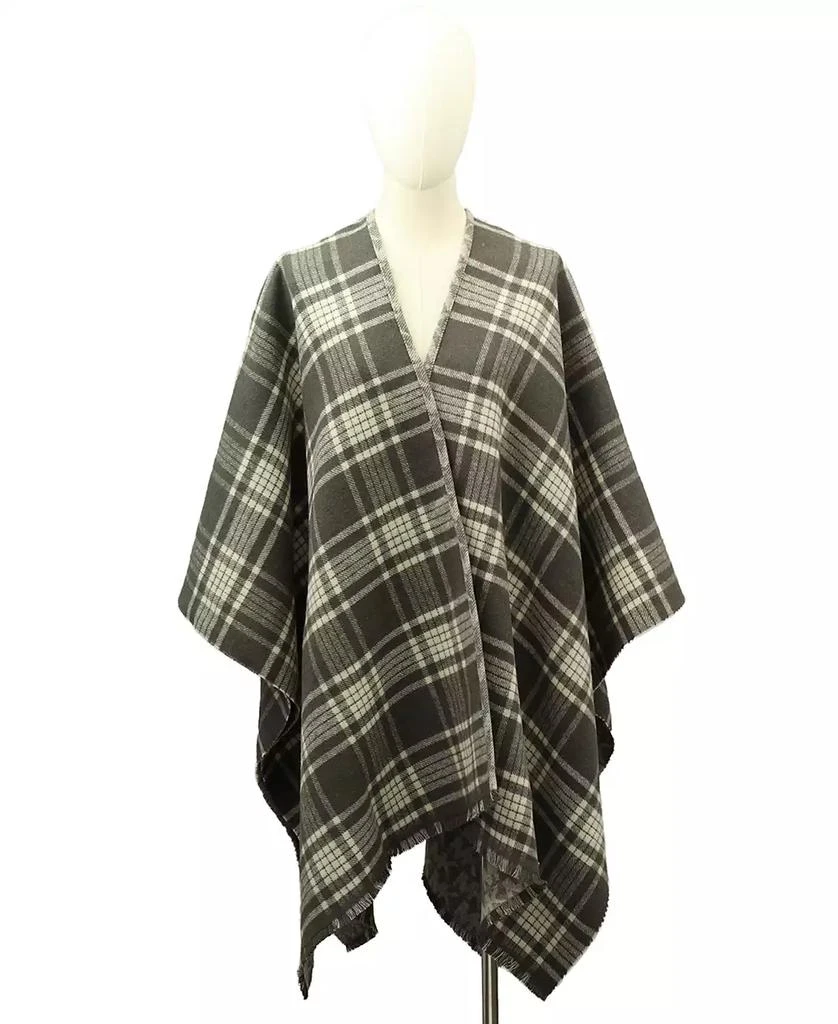 Michael Kors Michael Kors MK Plaid Reversible Ruana 5