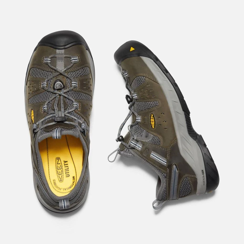 Keen Men's Steel-Toe Work Shoe In Gargoyle 2