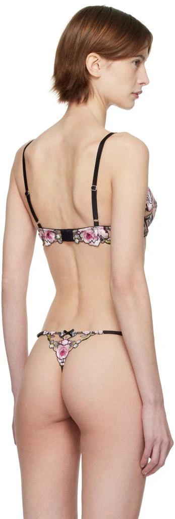 Fleur du Mal Black Fidelia Embroidery Demi Bra 3