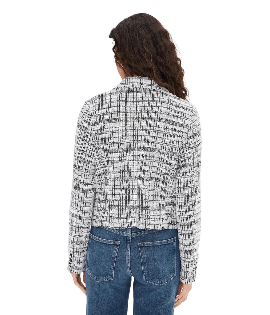 Liverpool Los Angeles Plaid Boucle Knit Cropped Blazer 4