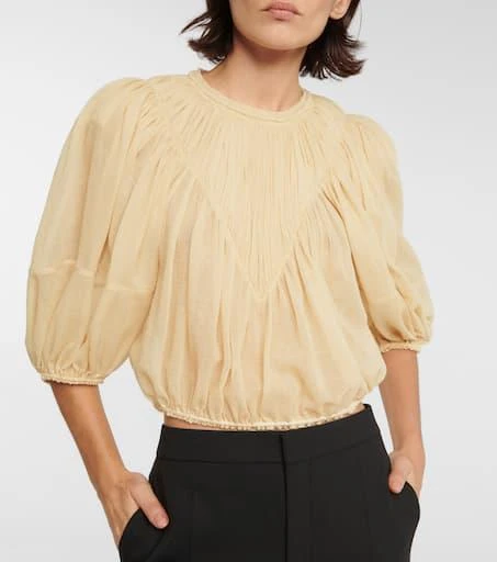Chloé Pleated virgin wool top 6
