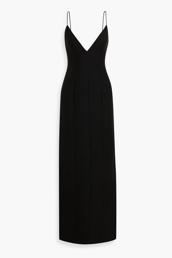 paris georgia sammy fitted satin midi dress Sage Satin Midi Dress – Gabi Swimwear main image 0