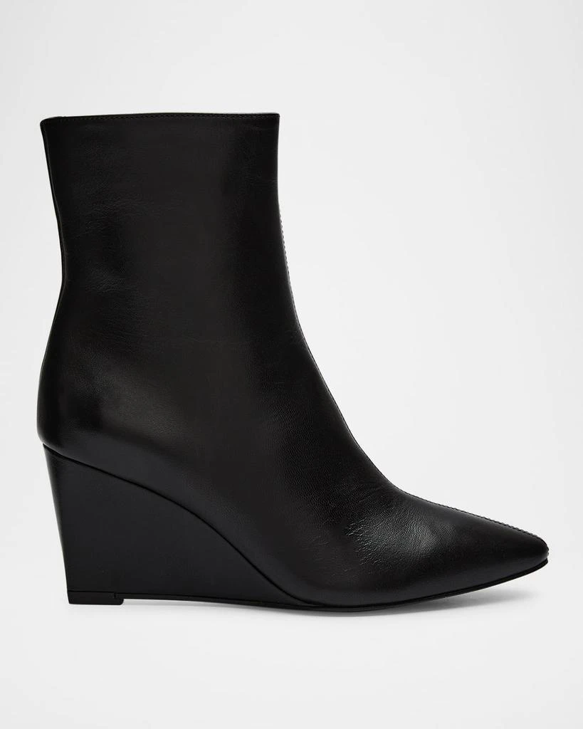 Aquatalia Pauletta Leather Wedge Booties 1