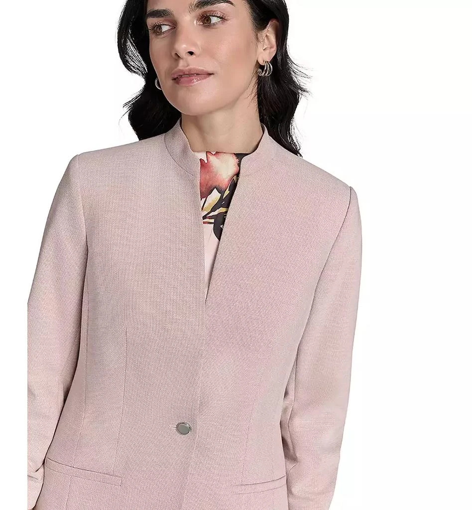 Calvin Klein Petite 3/4-Sleeve One-Button Blazer 2