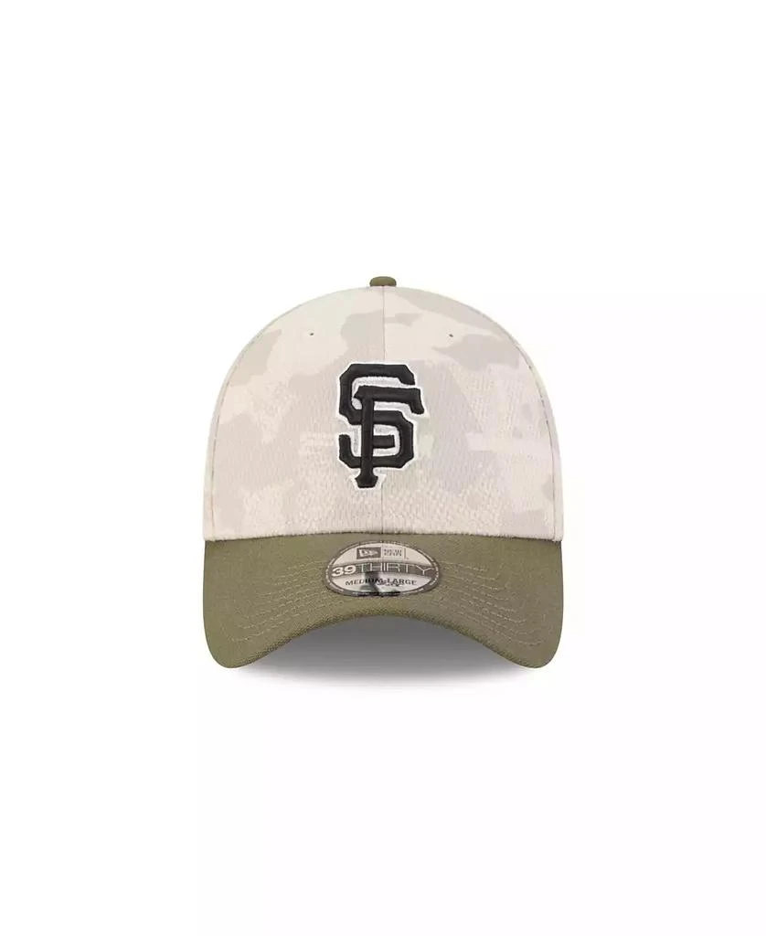 New Era Men's Light Beige/Olive San Francisco Giants 2025 Armed Forces Day 39THIRTY Flex Hat 3