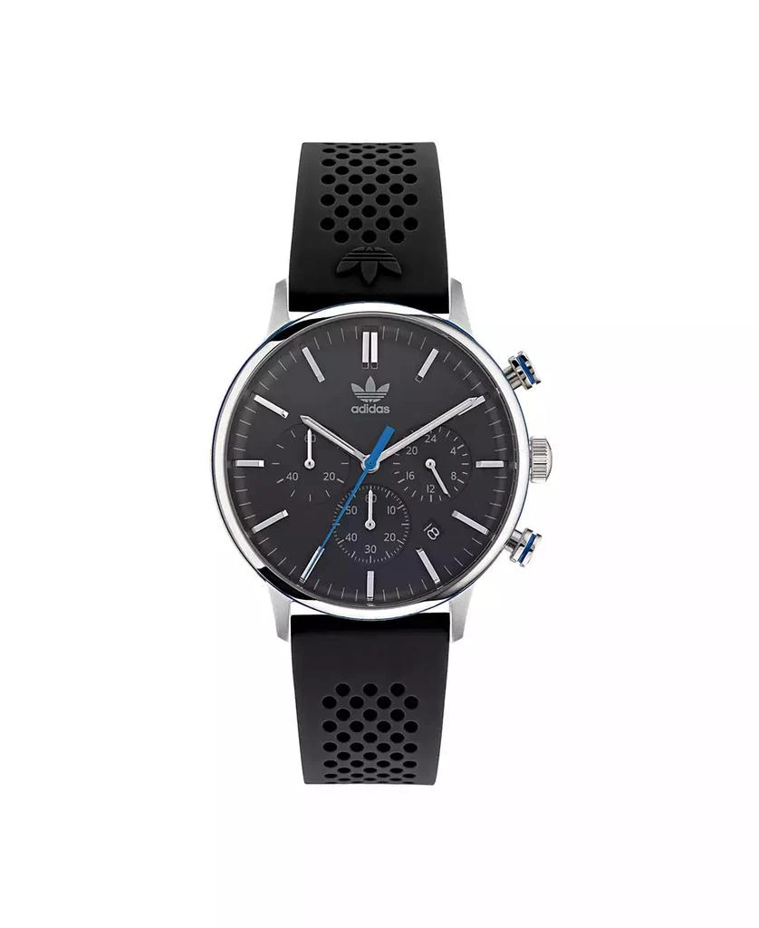 Adidas Unisex Chrono Code One Chrono Black Silicone Strap Watch 40mm 1