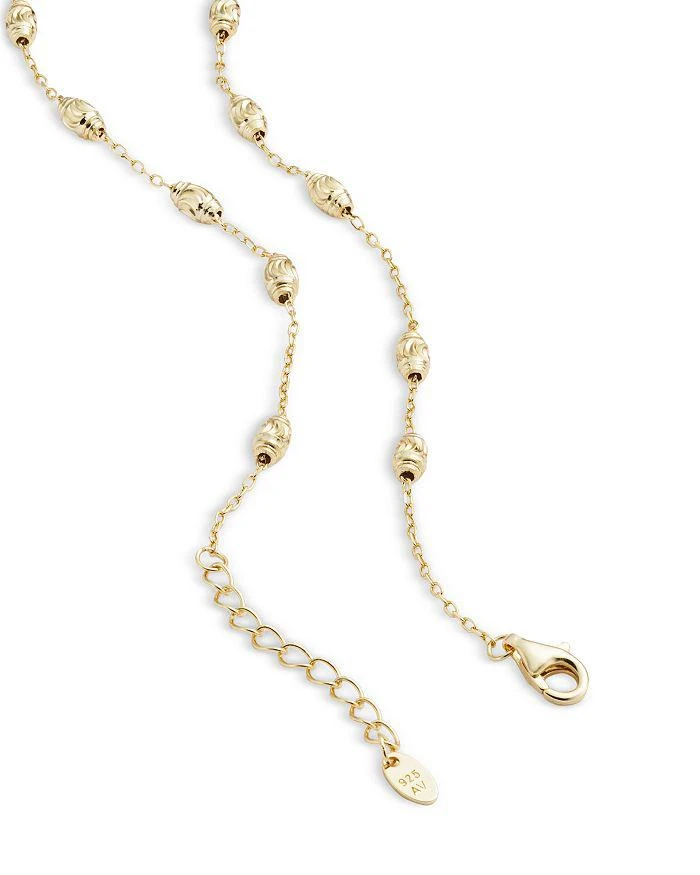 Argento Vivo Bead Station Link Bracelet in 18K Gold Plated Sterling Silver 2