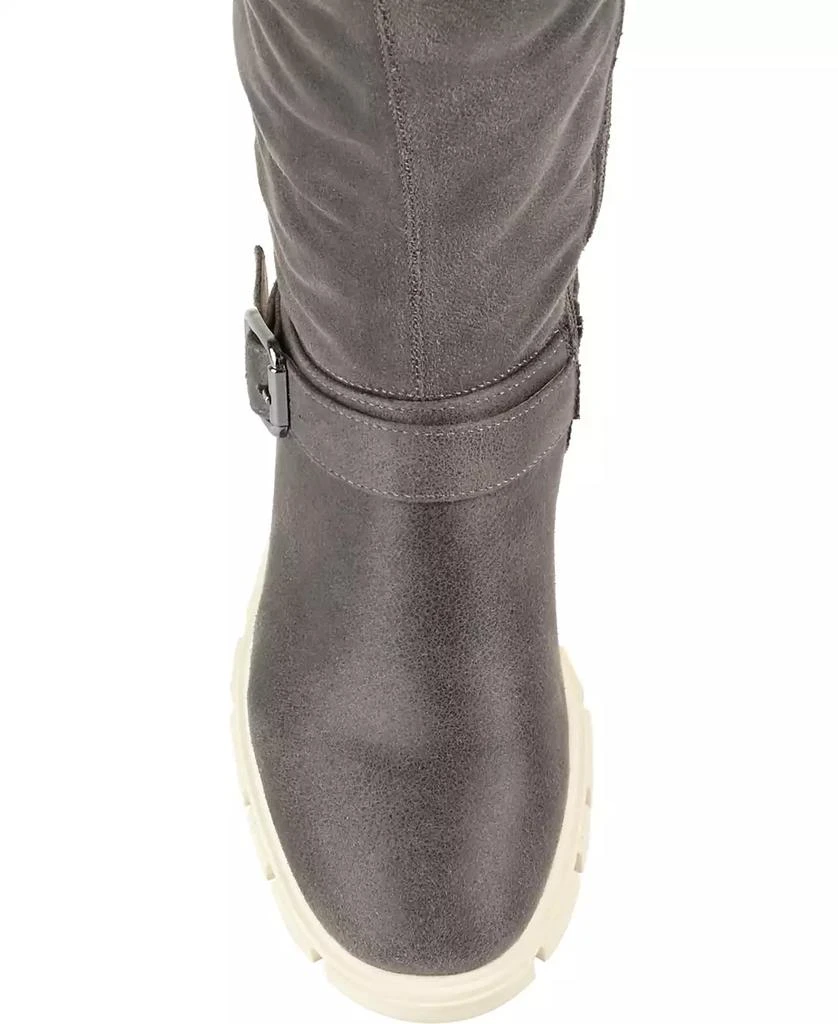 Journee Collection Women's Salisa Wide Calf Lug Sole Boots 4