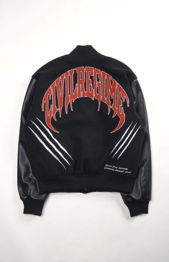 Civil x X-Men '97 Wolverine Slash Varsity Bomber Jacket 4