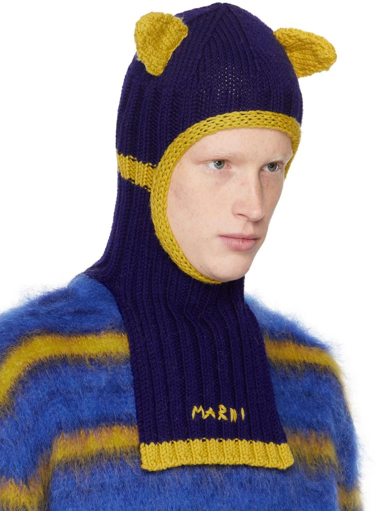 Marni Blue & Yellow Ears Balaclava 4