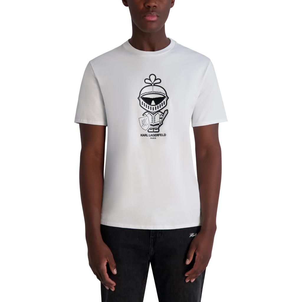 Karl Lagerfeld Paris TEXTURED KARL ARMOUR TEE