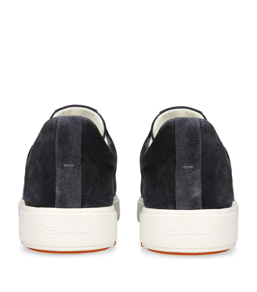 Santoni Suede Slip-On Clean Icon Sneakers 2