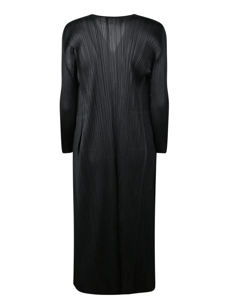 Pleats Please Pleats Please Issey Miyake Plissé-Effect Draped Lapels Coat 2