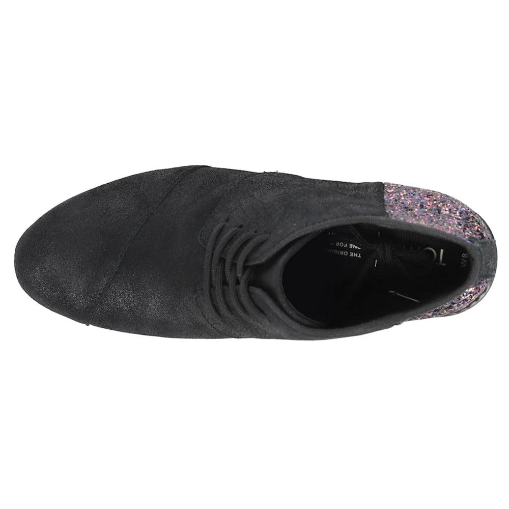 TOMS Hyde Glitter Round Toe Wedge Boots 4