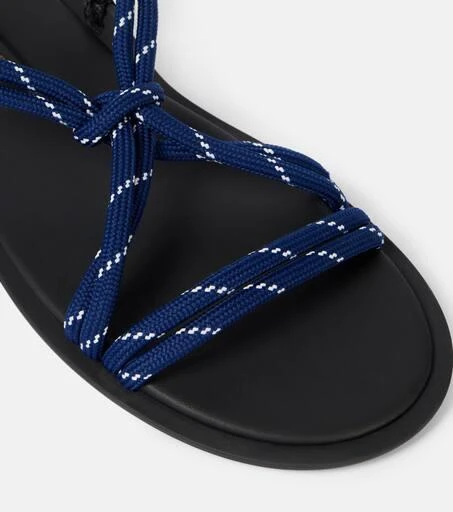 Miu Miu Rivière leather-trimmed sandals 5