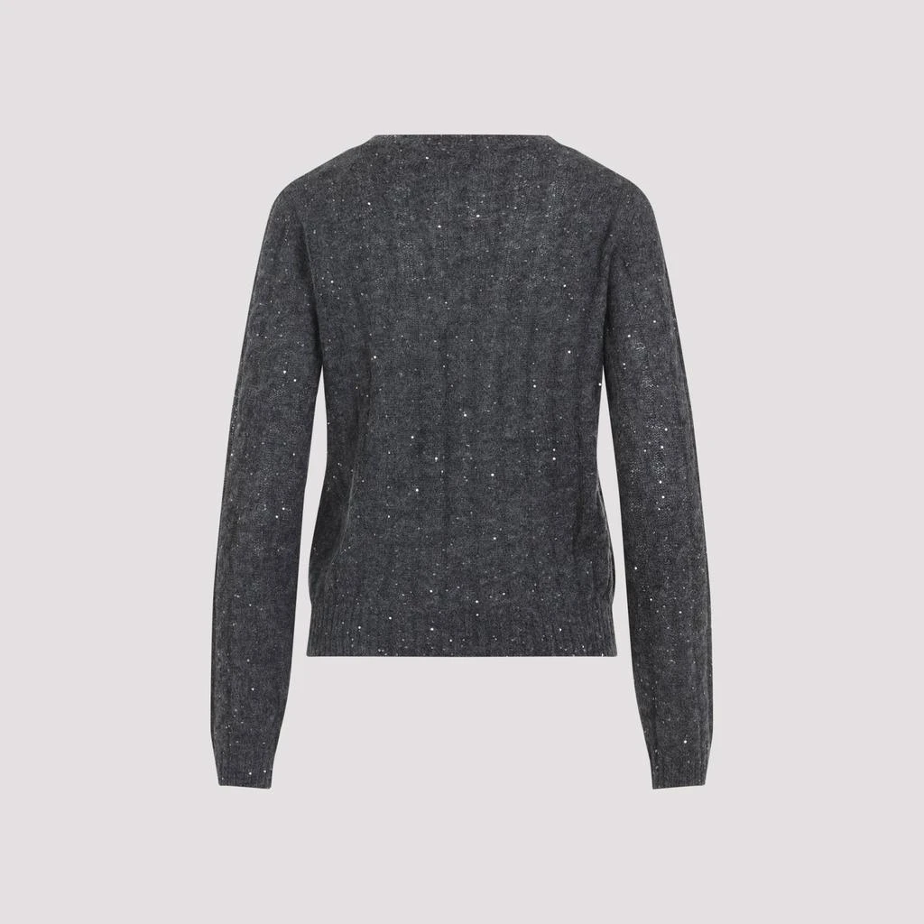 Brunello Cucinelli Brunello Cucinelli Embellished V-Neck Jumper 2