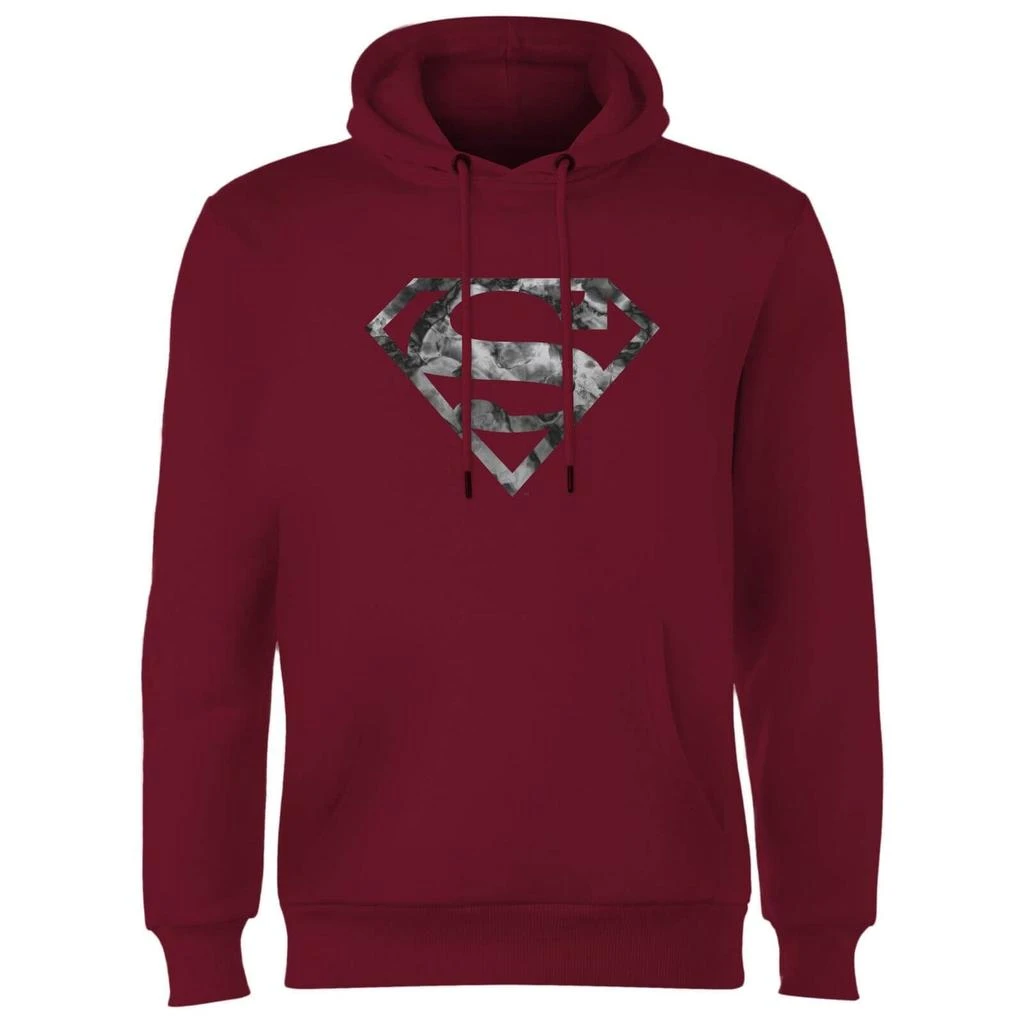 Original Hero Marble Superman Logo Hoodie - Burgundy 1
