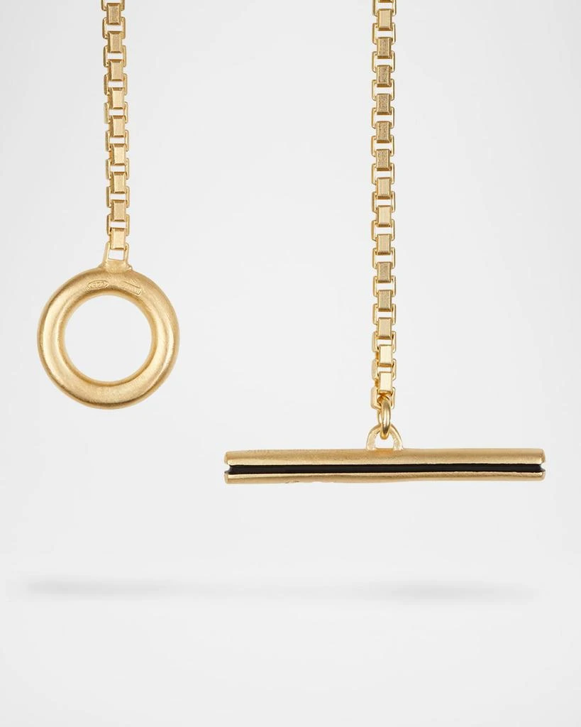 Marco Dal Maso Men's Acies 18K Gold Vermeil Black Diamond Cross Pendant Necklace 4