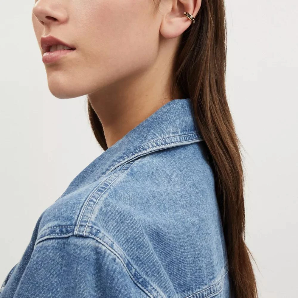 Coach Signature Enamel Stone Ear Cuff 3