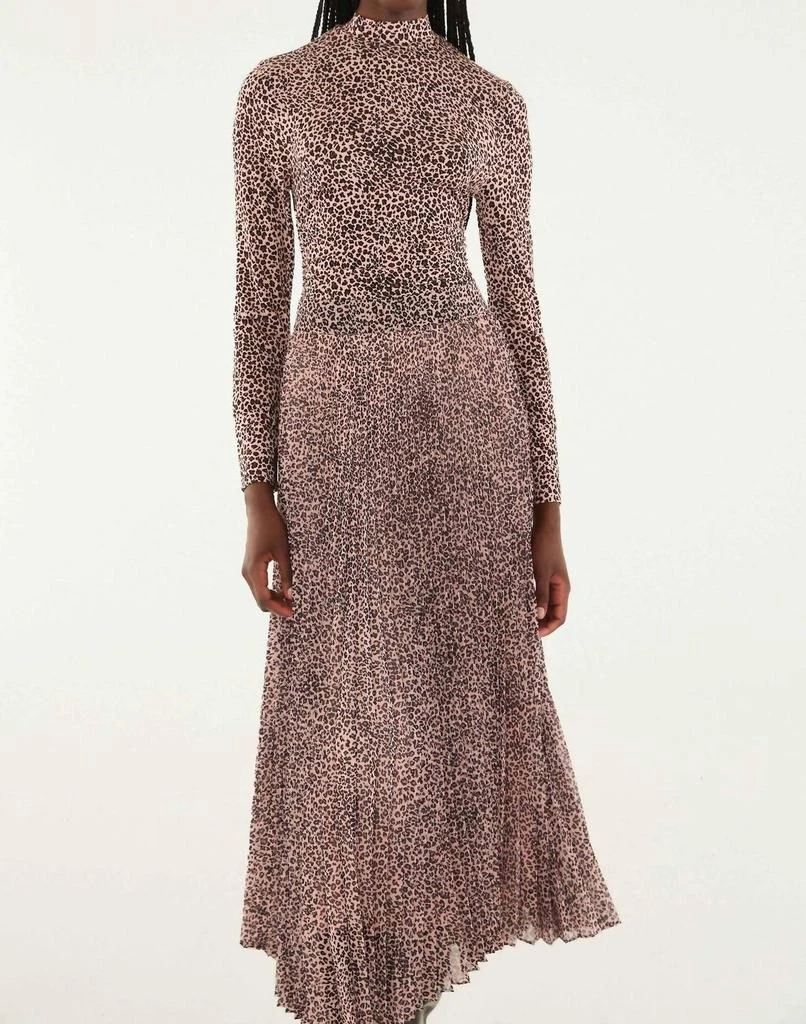 Farm Rio Farm Rio - Leopard Pleated Maxi Skirt