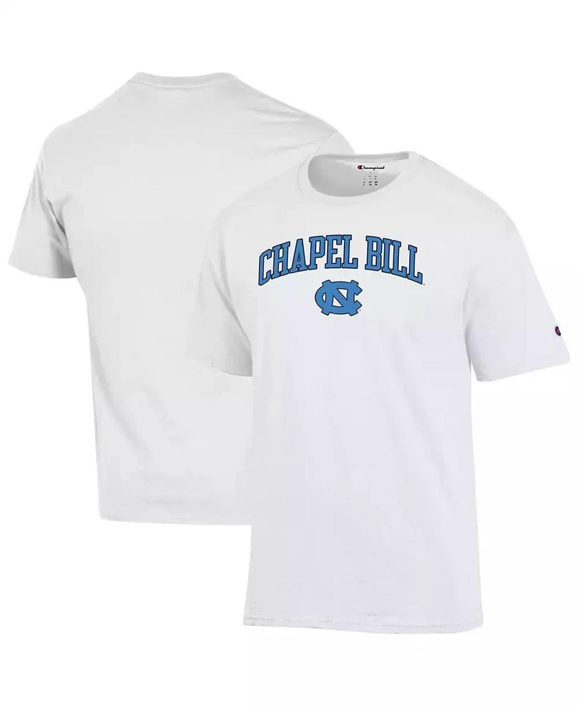 CHAMPION Men's White North Carolina Tar Heels Chapel Bill T-Shirt 1