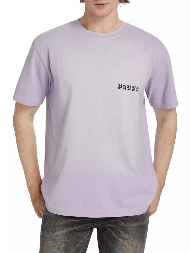 Purple Brand Logo 'P' Crewneck T-Shirt 3