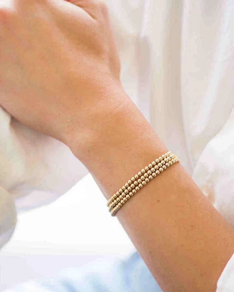 Zoe Lev 14K Gold Fill Bead Stretch Bracelet 2