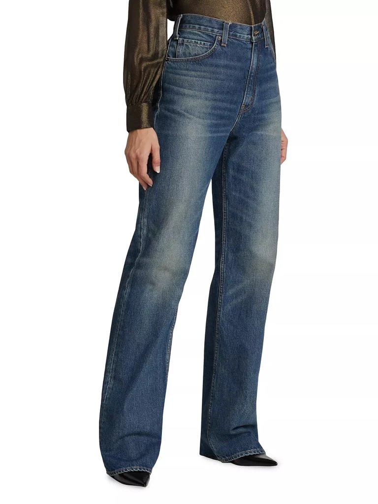 Nili Lotan Mitchell High-Rise Straight-Leg Jeans 4