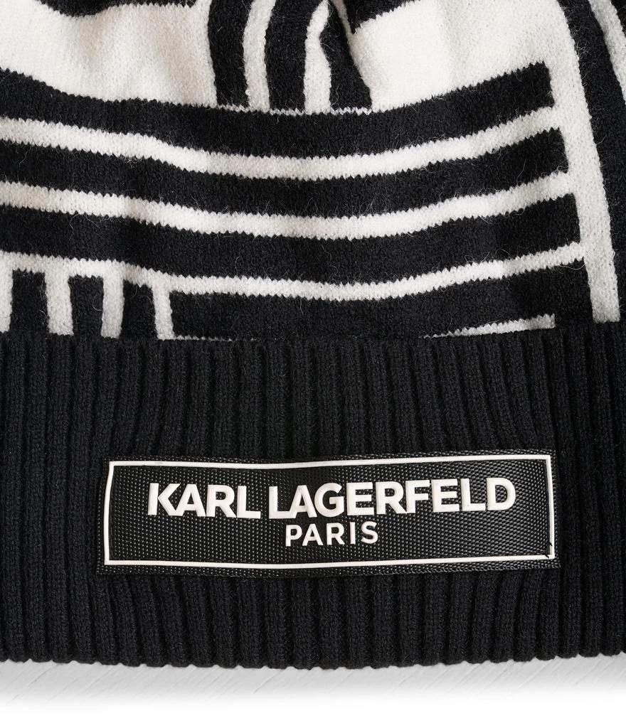 Karl Lagerfeld Paris ART DECO POM BEANIE 3