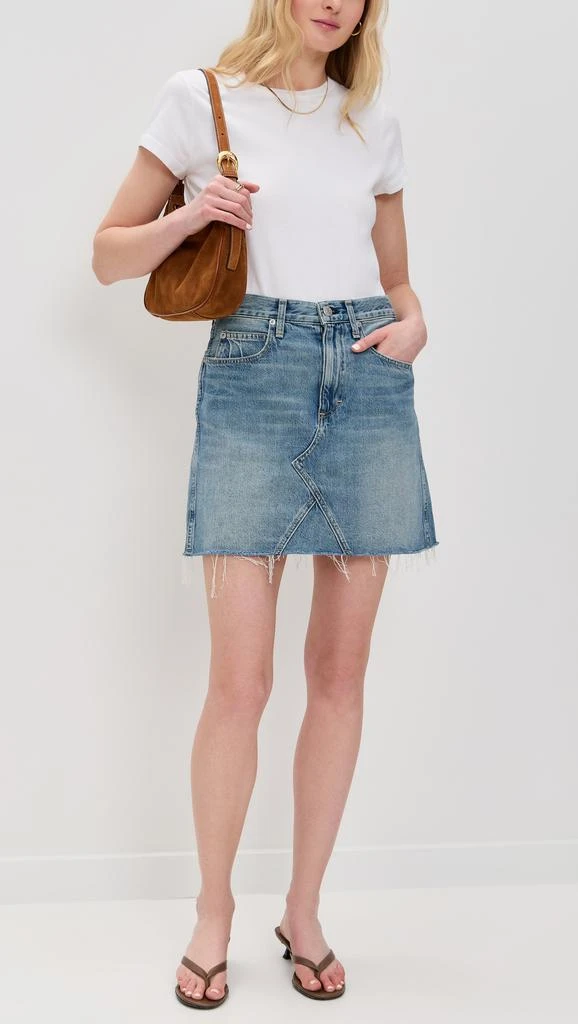 AMO Alexis Skirt with Raw Cut Hem 4