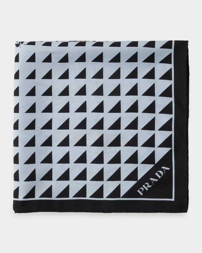 Prada Car-Print Silk Twill Scarf 3
