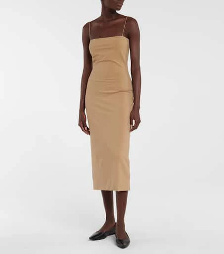 The Row Haku bodycon jersey midi dress 2