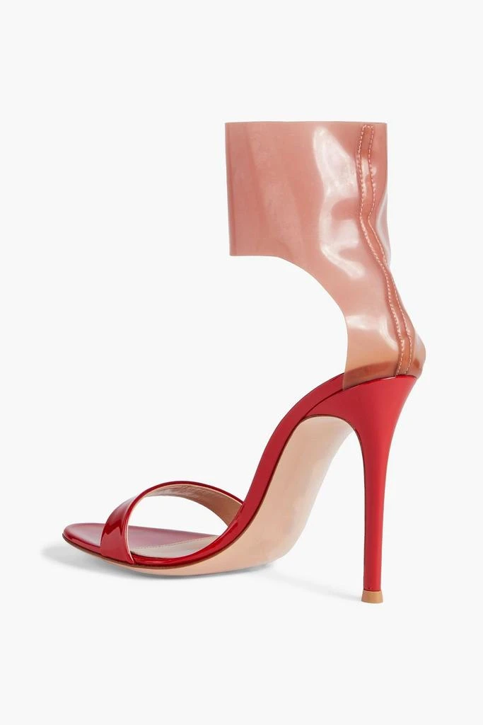 Gianvito Rossi Two-tone patent-leather and rubber sandals 3