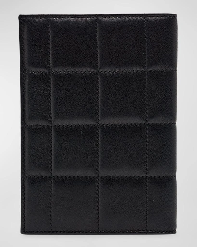 Yves Saint Laurent Passport Case in Quilted Smooth Leather 4