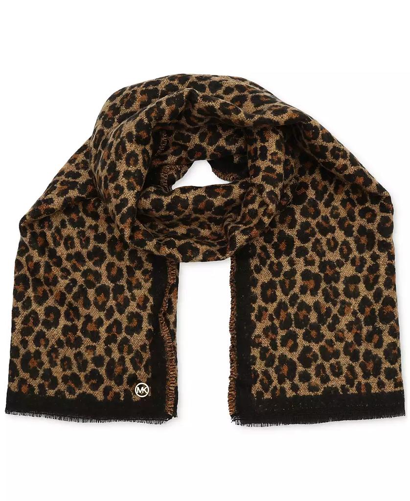 Michael Kors Women's Bouclé Leopard-Print Scarf