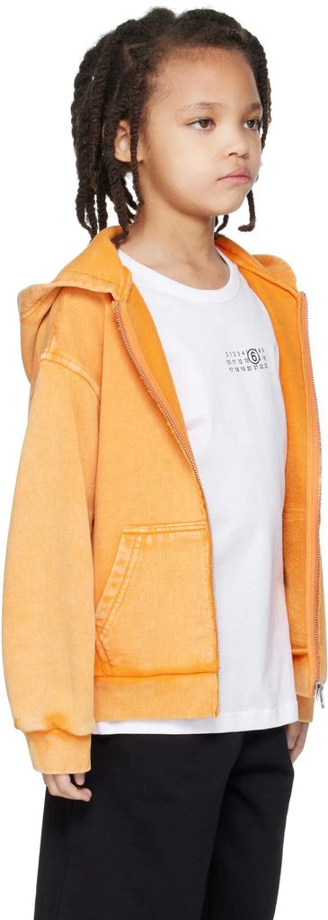 MM6 Kids Orange Faded Hoodie 2