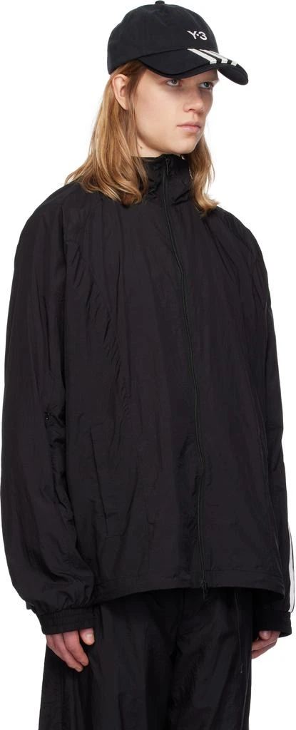 Y-3 Black 3-Stripes Nylon Shell Jacket 2