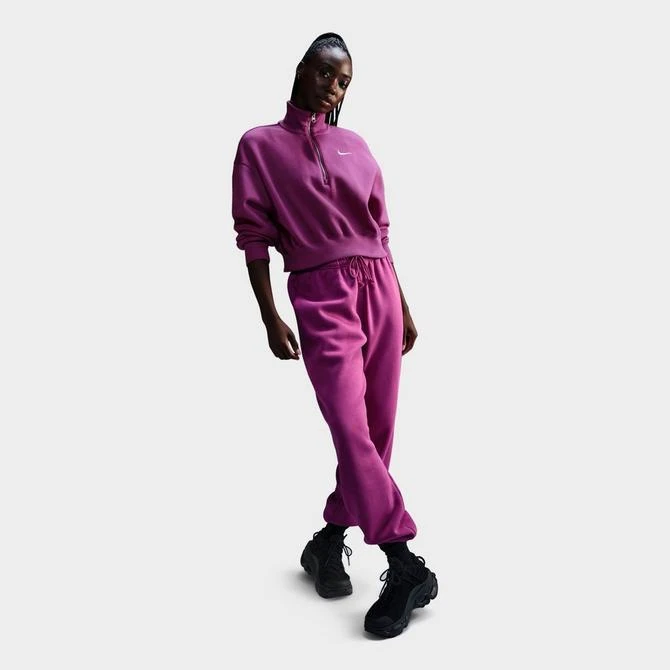 NIKE Women's Nike Sportswear Phoenix Fleece Oversized Half-Zip Crop Sweatshirt 2