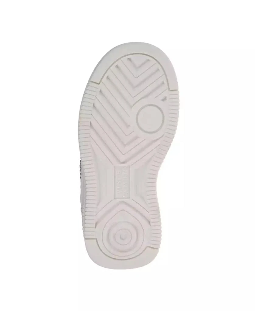 Vince Camuto Toddler Girls Elastic Laces Rhinestones Court Sneaker 5