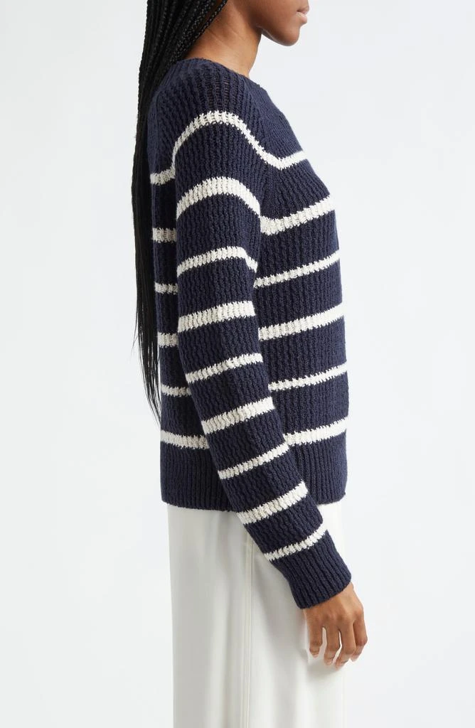 Vince Rib Stripe Crewneck Sweater 3