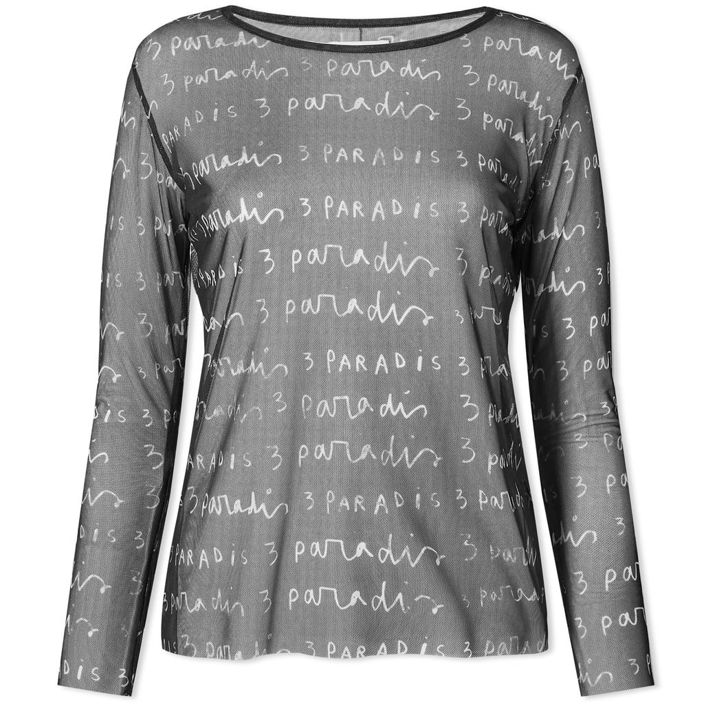 3.Paradis 3.Paradis Logo Print Mesh Top