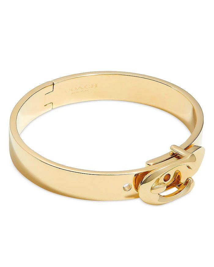 Coach Logo Buckle Bangle Bracelet 1